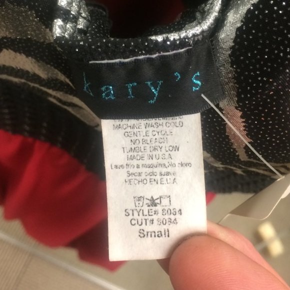 Sparkle top in red - Picture 3 of 3